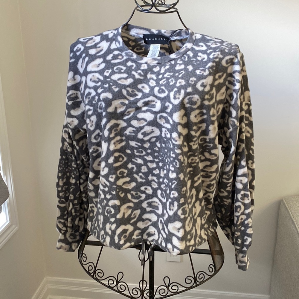 Know one cares leopard print sweater. BNWT
